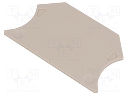 End plate; Application: WDU,WPE,WSI; beige; max.125°C