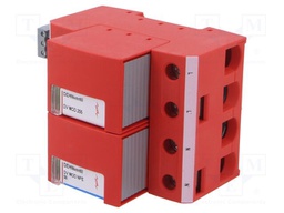 Surge arrestor; Type 1+2; In 8/20us: 25kA; for DIN rail mounting