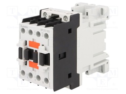 Contactor: 3-pole; NO x3; Auxiliary contacts: NO; 24VDC; 25A; DIN
