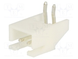 Socket; wire-board; male; A2501; 2.5mm; PIN: 2; THT; 250V; 3A; tinned