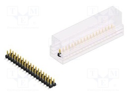 Connector: pin strips; pin header; male; PIN: 36; 2.54mm; SMT; 2x18