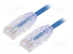Patch cord; TX6-28™,U/UTP; 6; stranded; Cu; LSZH; blue; Len: 1m