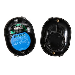 Shelly Button + Shelly 1; WiFi operated Relay Switch with Button; black