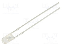 LED; 3mm; blue; 7000÷8400mcd; 30°; Front: convex; 2.9÷3.4V; -30÷85°C
