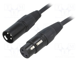 Male-female; PIN: 3; Cable: XLR-XLR; 1.5m