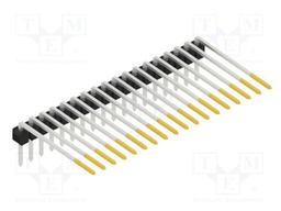 Connector: pin strips; pin header; male; PIN: 18; 2.54mm; THT; 1x18