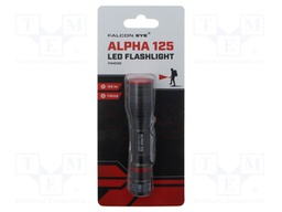 Torch: LED; 10h; L: 119mm; 40lm,125lm; Ø: 26mm; IPX4; FALCON EYE®