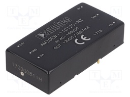 Converter: DC/DC; 20W; Uin: 40÷160V; 12VDC; Iout: 1667mA; 2"x1"; 28g