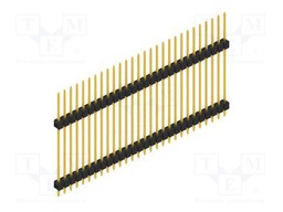 Connector: pin strips; pin header; male; PIN: 28; 2.54mm; THT; 1x28