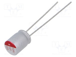 Capacitor: polymer; 100uF; 35VDC; ESR: 55mΩ; RPF; THT; ±20%; Ø6.3x8mm