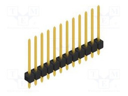 Connector: pin strips; pin header; male; PIN: 12; 2.54mm; THT; 1x12