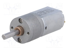 Motor: DC; with gearbox; 6VDC; 2.9A; Shaft: D spring; 590rpm
