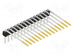 Connector: pin strips; pin header; male; PIN: 14; 2.54mm; THT; 1x14