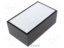 Enclosure: multipurpose; X: 96mm; Y: 160mm; Z: 63mm; 15; ABS; black