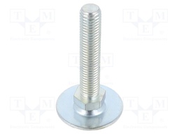 Foot of pin; Base dia: 40mm; M12; steel; Plunger length: 60mm