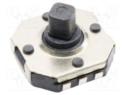 Navigation switch; Pos: 5; 0.05A/12VDC; SMT; 7.7x7.4x2.82mm