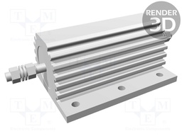 Resistor: wire-wound; with heatsink; screw; 3.3kΩ; 200W; ±5%