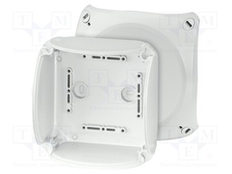 Enclosure: junction box; X: 130mm; Y: 130mm; Z: 77mm; IP66,IP67; grey