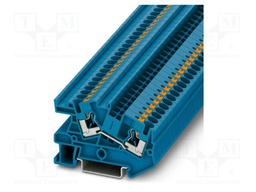 Splice terminal: rail; PA; L: 42.5mm; terminals: 2; W: 6.2mm; H: 66mm