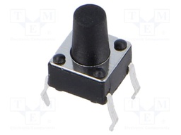 Microswitch TACT; SPST; Pos: 2; 0.05A/12VDC; THT; 1.57N; 6x6x3.5mm