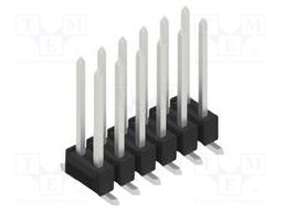 Connector: pin strips; pin header; male; PIN: 12; 2.54mm; SMT; 2x6