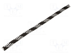 Rope; polypropylene; Ørope: 10mm; L: 100m; with a core; black