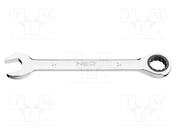 Wrench; combination spanner,with ratchet; 24mm; L: 274mm