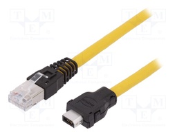 Cable: patch cord; RJ45 plug,ix Industrial plug; Cat: 6a; 1.5m