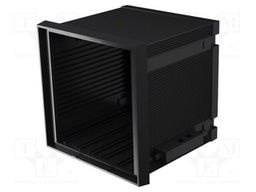 Enclosure: panel; X: 96mm; Y: 96mm; Z: 75mm; ABS + PC,PPO; black