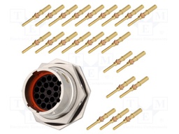 Connector: circular; Series: RT360; socket,plug; male; crimped