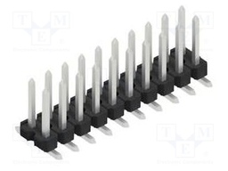 Connector: pin strips; pin header; male; PIN: 20; 2.54mm; SMT; 2x10