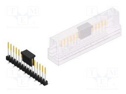 Connector: pin strips; pin header; male; PIN: 15; 2.54mm; SMT; 1x15