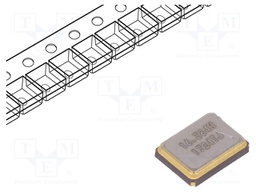 Resonator: quartz; 16.384MHz; 8pF; SMD; 3.2x2.5x0.8mm