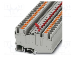Splice terminal: rail; 20A; 500V; push-in; PA; L: 49.5mm; 0.5÷16mm2
