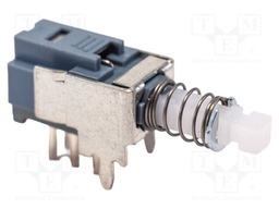 Switch: push-button; Pos: 2; DPST; 0.1A/30VDC; OFF-(ON); 100MΩ; THT