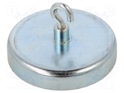 Magnet: permanent; hard ferrite; 280N; 57mm; with hook