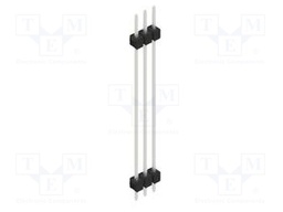 Connector: pin strips; pin header; male; PIN: 3; 2.54mm; THT; 1x3