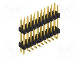 Connector: pin strips; pin header; male; PIN: 22; 2.54mm; SMT; 2x11