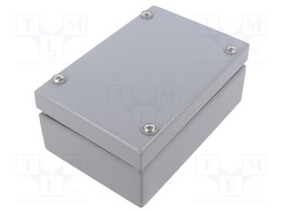 Enclosure: multipurpose; X: 100mm; Y: 150mm; Z: 61mm; steel; grey