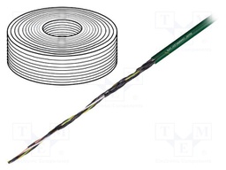 Wire: control cable; chainflex® CF5; 25x0,34mm2; PVC; green; Cu