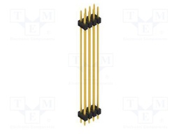 Connector: pin strips; pin header; male; PIN: 8; 2.54mm; THT; 2x4