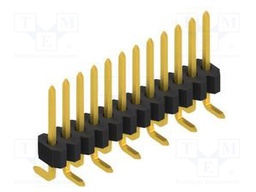 Connector: pin strips; pin header; male; PIN: 12; 1.27mm; SMT; 1x12