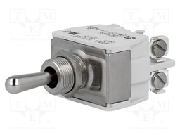 Switch: toggle; Pos: 3; DP3T; (ON)-OFF-(ON); 10A/250VAC; 5A/25VDC