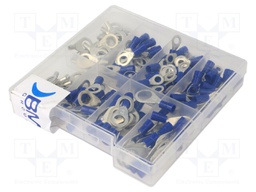 Kit: ring terminals; crimped; for cable; insulated,non-insulated
