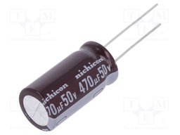 Capacitor: electrolytic; low impedance; THT; 470uF; 50VDC; ±20%