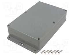 Enclosure: multipurpose; X: 146mm; Y: 222mm; Z: 55mm; ABS; light grey