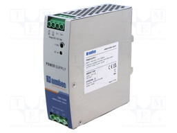 Power supply: switched-mode; for DIN rail; 120W; 12VDC; 10A; 3kV