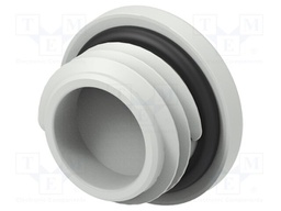 Stopper; polyamide; light grey; IP68; Entrelec; Gland: M12; 6mm