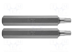 Screwdriver bit; Torx®; TX30; Overall len: 75mm; Mounting: 3/8"