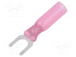 Tip: fork; M5; 0.5÷1.5mm2; crimped; for cable; insulated; red